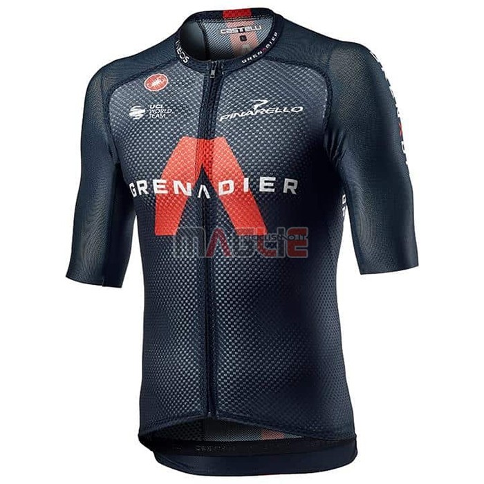 Maglia Ineos Grenadiers Manica Corta 2021 Spento Blu